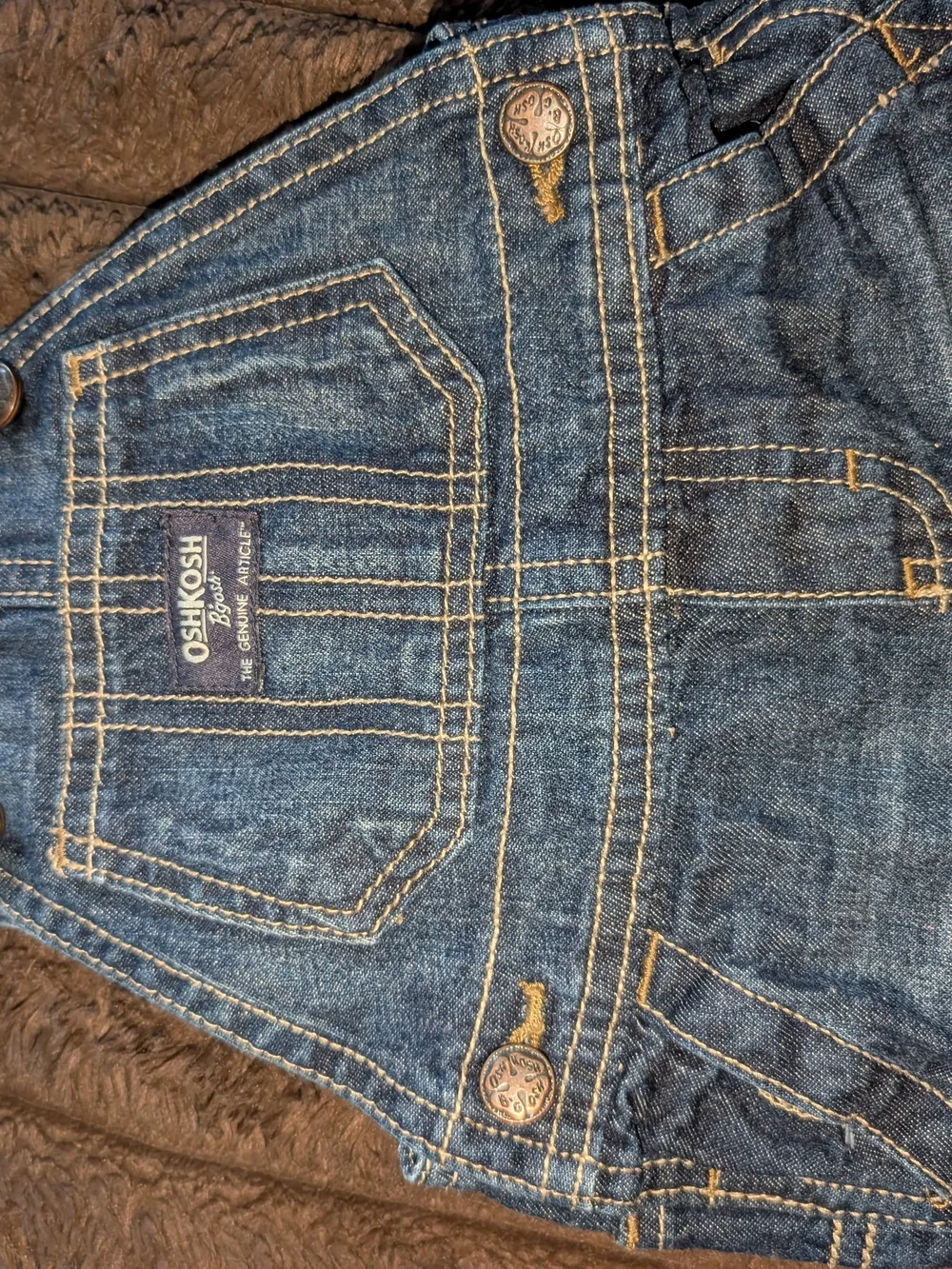 OshKosh B'gosh Denim Blue Short Overalls